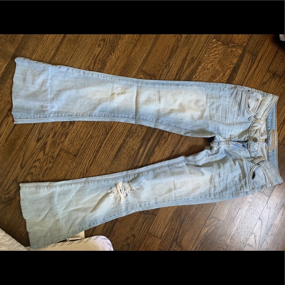 Carmar Bell bottom blue jeans